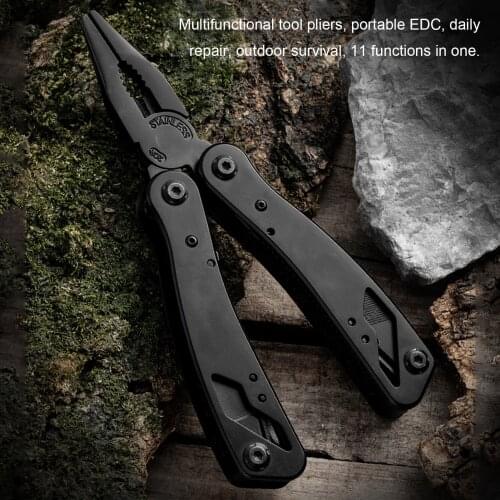 Multi Pliers Stainless Steel Folding Cutter Diagonal Pliers Tool 11-In-1 Dropship Pliers Camping Scissors Opener Screw Drivers