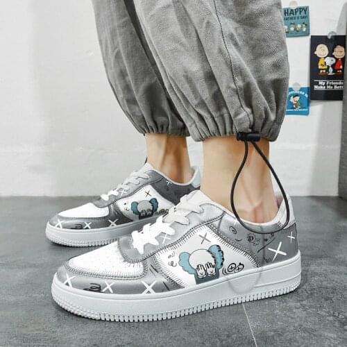 2021 Summer Autumn Mens Board Shoes Casual Fashion Sports Sneakers Low-help Leather Men Shoes Zapatillas Hombre Male Sneakers