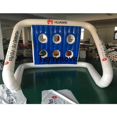 Inflatable football goal with football balloon, carnival inflatable football soccer shooting game inflatable soccer kick games