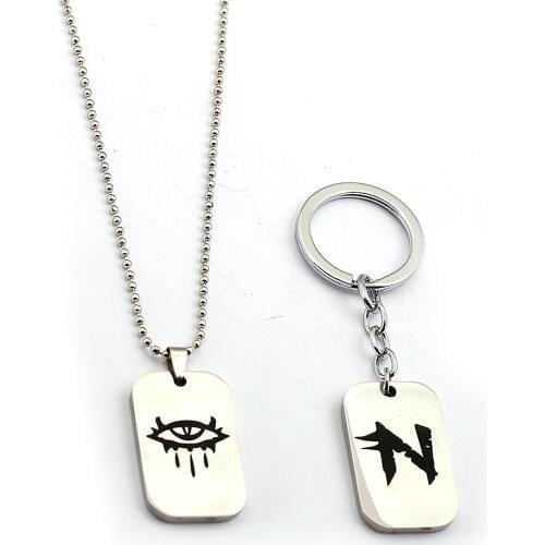 New Game Jewelry Keychain Neverwinter Nights 2 Holder Metal Tag Pendants Keyring For Men Car Accessory