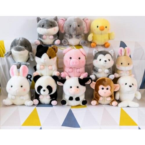 New Funny soft Cute cartoon animal sleeping pillow doll good quality Chipmunk puppy calf duck piggy christmase birthday gift
