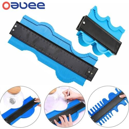 Oauee 5 inch Plastic Gauge Contour Profile Copy Duplicator Standard Width Wood Marking Tool Tiling Laminate Tiles Measuring Tool