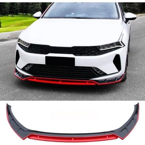 Applicable To For Kia K5 Optima Spoiler Accessories 4Pcs Car Front Bumper Split Lip Body Kit Modification 2020-2021