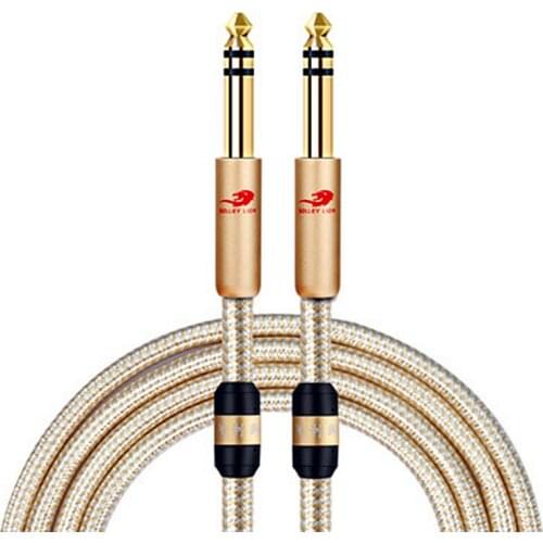 1/4'' TRS Stereo 6.35mm Male to Male Audio Cable Amplifier Mixer Console Speaker Studio Home Theater System Interconnect Cords