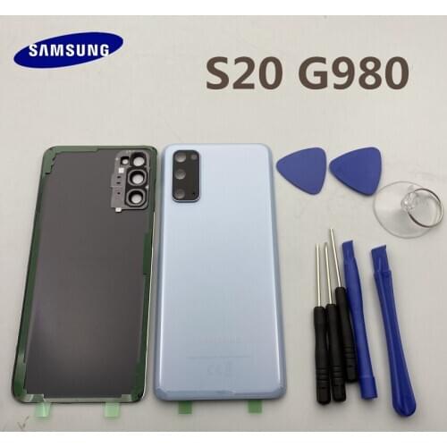 Rear Panel Original Battery Glass Back Door Cover For Samsung Galaxy S20 G980 G980F Pre-adhesive stickers+TOOLS