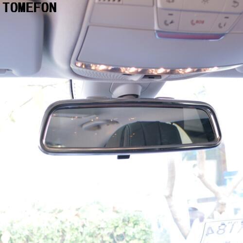 1piece For Benz GLC Class X205 GLC200 GLC250 GLC300 2015 2016 ABS Matte Car Styling Inner Rearview Rear View Mirror Cover Trim