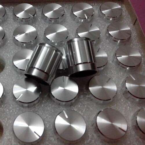 1 PCS New aluminum alloy potentiometer knob silver size: 15*16.5MM