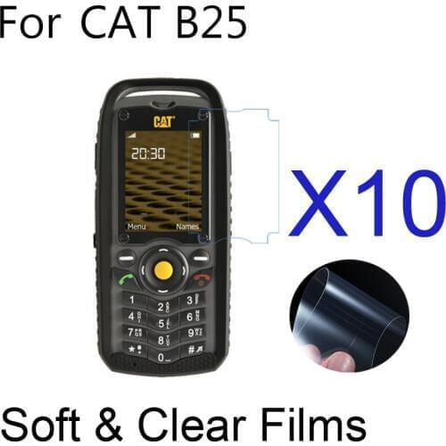 10pcs/lot Phone Screen Protectors Soft Ultra-Clear Protective Film for Caterpillar CAT B30/B15Q/B25 Mobile LCD Guard Film