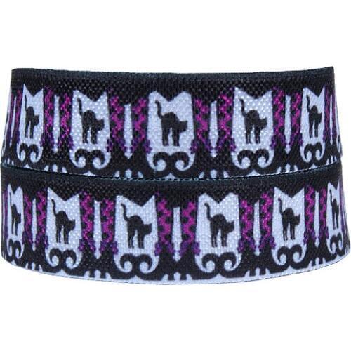 FLRA FOE New cats Halloween fold over elastic ribbons for baby headband