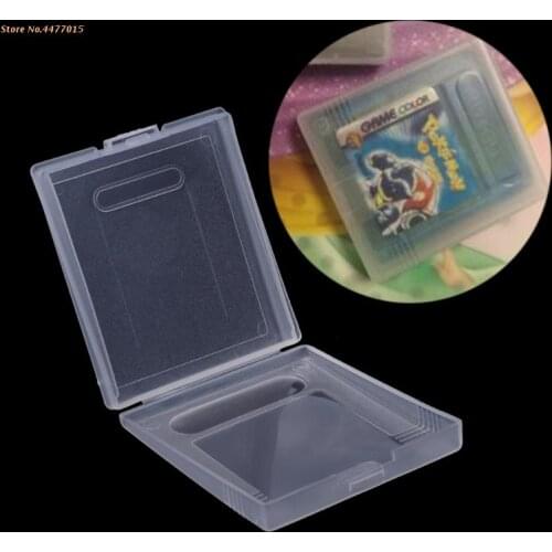 K1AB 5x Clear Plastic Game Cartridge Case Dust Cover for nintendo Game Boy Color GBC