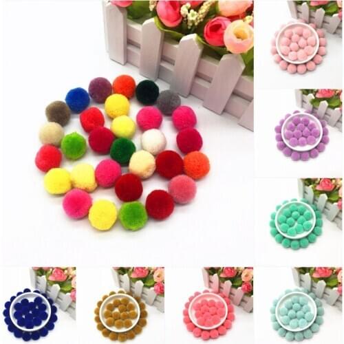 Cashmere Pompoms 20mm PomPones Plush Ball Fluffy Plush Crafts Home Garment Decoration Sewing on Cloth DIY Craft Supplies 20g32pc
