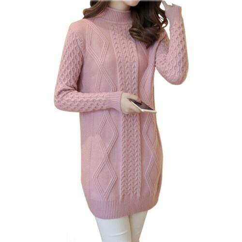 Plus size Fashion Embroidery Rabbit Long Sweater Pullovers Women 2020 New Autumn Winter Warm knitted Sweaters Pullover Female