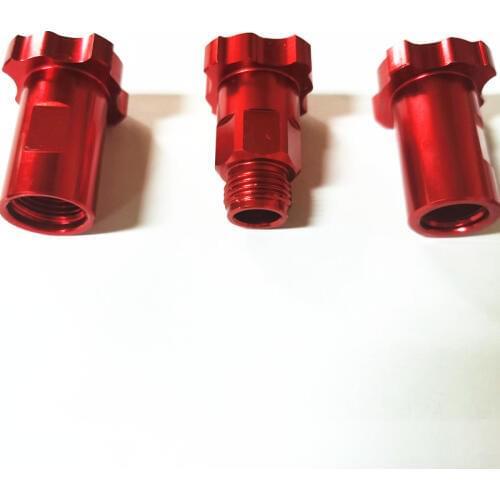 Red Spray Gun Connector PPS adapter Spray Gun cup Adapter pot joints 16X1.5 14X1 for spray gun disposable measuring cup