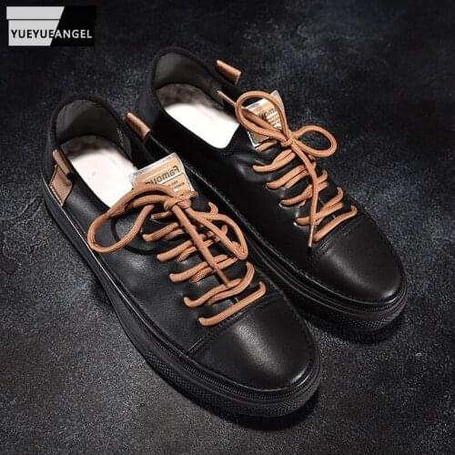 Summer Footwear Men Breathable Genuine Leather Shoes Mens Platform Trainers Active Shoes Fashion Brand Cowhide Casual Sneakers