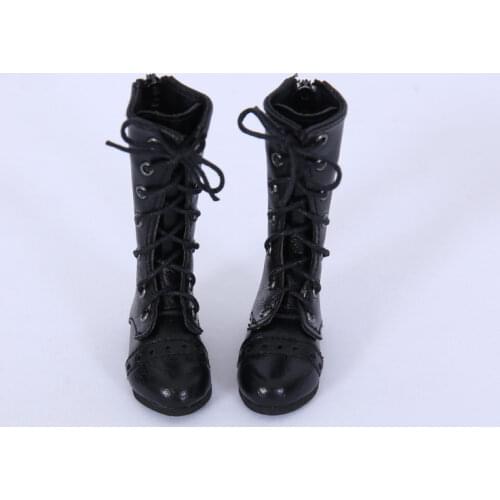 BJD Doll shoes suitable for 1-4 size F4 black high boots high-top Martin boots doll accessories