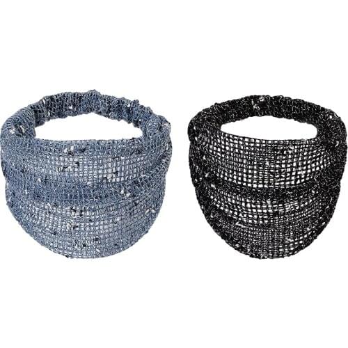 Fashion Sequins Headband Hairband Yoga Non-slip Head Wrap Hair Decors