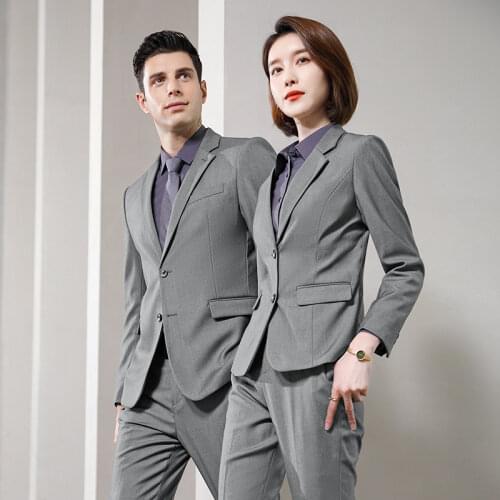 High Quality Fabric Formal OL Styles Women Business Suits Female Pantsuits Autumn Winter Long Sleeve Professional Blazers Set