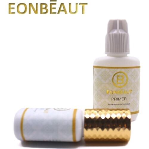 2Bottles EONBEAUT Eyelash Glue Golden Cap and Primer Eyelash Extensions Set Ultra Super Glue From Korea Professional Makeup Tool