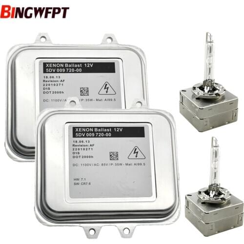 2pcs New Xenon ballast control unit 5DV009720-00 5DV 009 720 00 1232335 5DV00972000 and D1S bulb For Opel Astra J Insignia