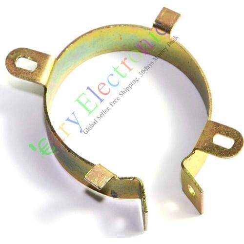 Wholesale and retail 4pc 45mm Film Electrolytic Can Capacitor metal Clamp Tube sockets audio amp DIY free shipping