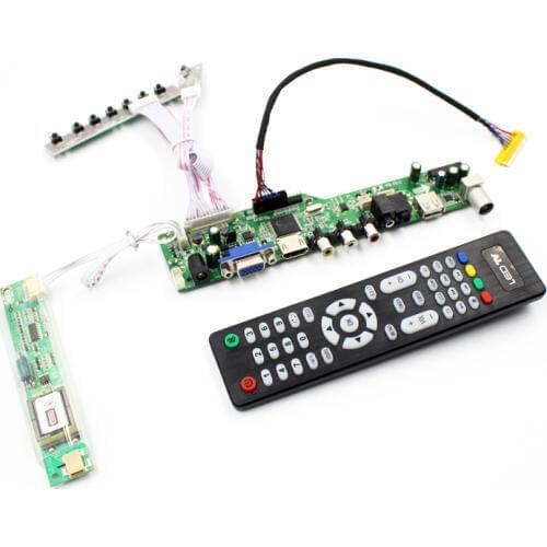LCD TV controller board support TV AV VGA Audio USB HDMI for 14.1 inch 1280(RGB)X800 N141I1 L03 N141I3 CCFL TFT lcd panel