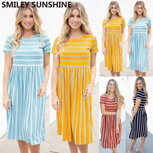 Shirt Dress Women Female Midi Wrap Dress Stripe Ladies Clothing 2021 Dresses Women Casual Summer Womens Clothes Vestidos Mujer