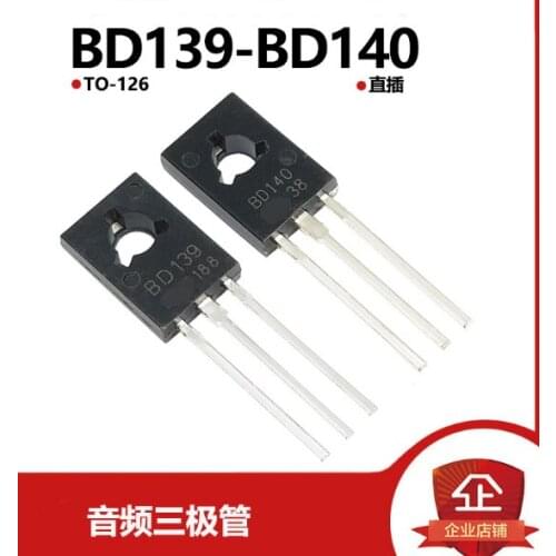 Qixinruite 20PCS = 10 sets 100% new imported original BD139 BD140 TO-126 transistor (1 sets)