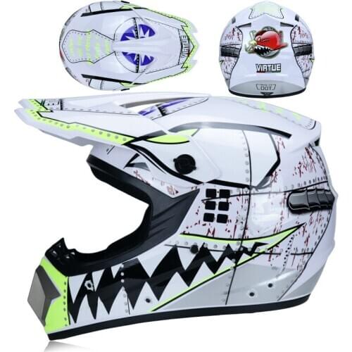 Professional Racing Motorcycle Off-road Helmet ATV Dirt Bike Helmet MTB Mountain Motocross Full Face Helmet Free Gift Capacetes