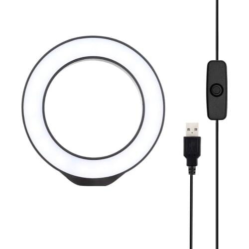 4.7 inch USB White Light LED Photography Selfie Ring Light Video Vlogging Fill Light For Blogger