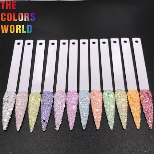 TCT-546 Chunky Shinning Nail Glitter Nails Art Decoration arcoíris Body Art arte de uñas Tumbler DIY Crafts Festival Accessories