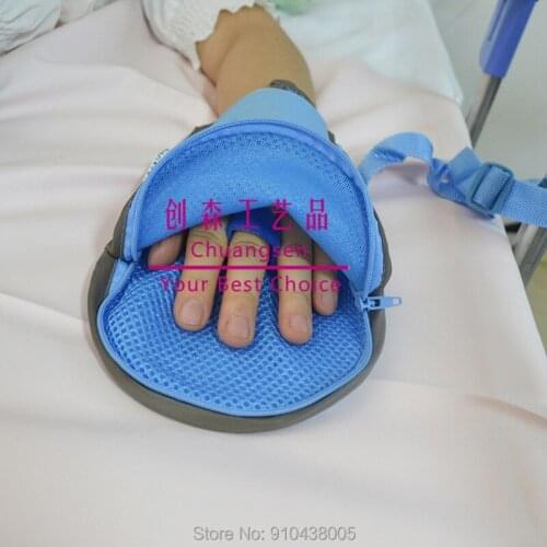 Nursing care products new patients in bed elderly fixed constraints glove , health care hand restraint glove