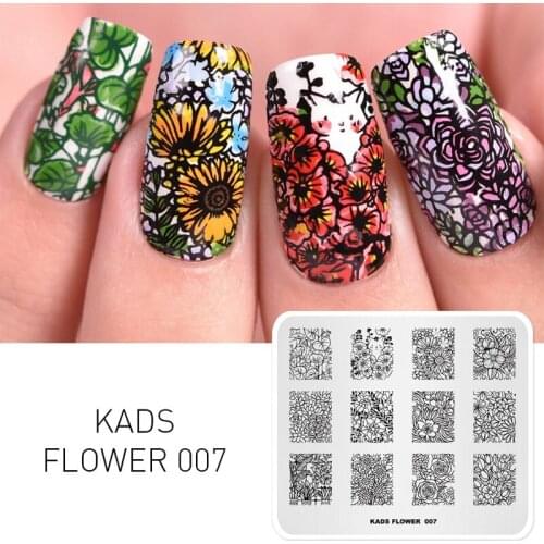 AriesLibra Nail Art Stamp Stamping Plates Template DIY Flower Rose Lace Image Manicure Plate Stencil