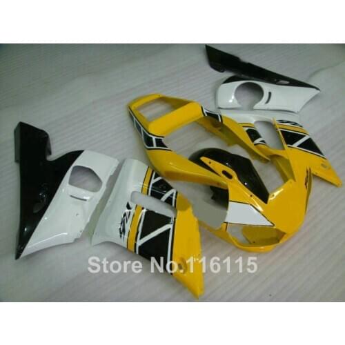High quality ABS fairing kit for YAMAHA R6 1998 1999 2000 2001 2002 R6 YZF R6 98-02 yellow white black fairings set #3227