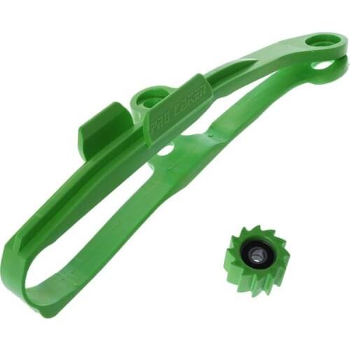 Green Chain Slider Guide Swingarm Roller For KAWASAKI KXF250 KXF450 KX250F KX450F KXF 250 450 Motorcycle 2009-2016 Balaclava