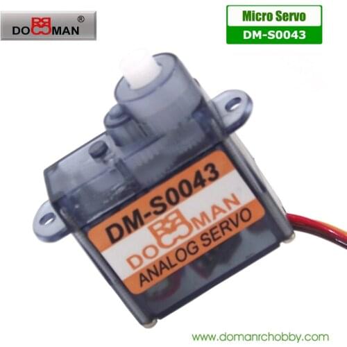 1pcs/lot DM-S0043 4.3g coreless motor rc airplane gear box micro digital rc servo