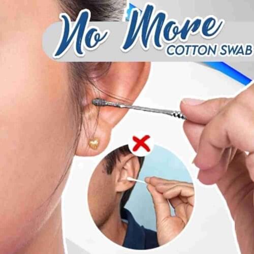1pc ear pick Hands Electrode Electric Massage Therapy Accessory For Physiotherapy Instrument steel earplug keeps clean