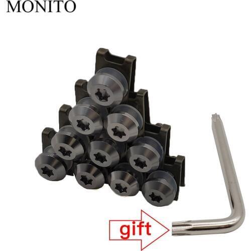 10 PCS CNC For MV Agusta Brutale 675 800 900 910 Suzuki Burgman 400 Motorcycle Fairing Screws Custom Moto Body Spring Nuts Bolts