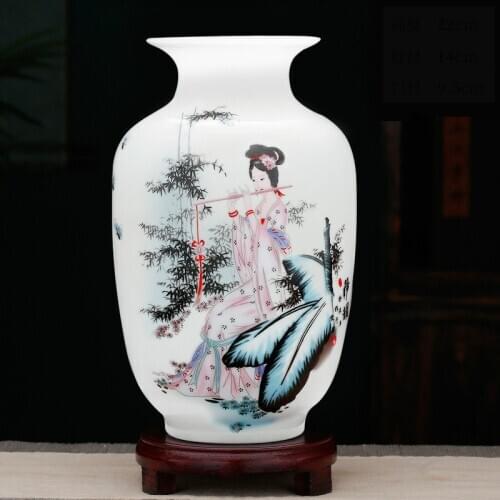 2020 Jingdezhen Small Ceramic Vase For Home Decoration Accessories Ornament Flower Arrangement Living Room Vases Decoratives