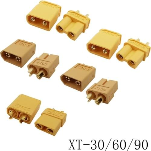 5Pairs XT-30/XT-60/XT-90 Male Female Bullet Connector XT30/XT60/XT90 Plug For RC Lipo Battery Quadcopter Motor Controller