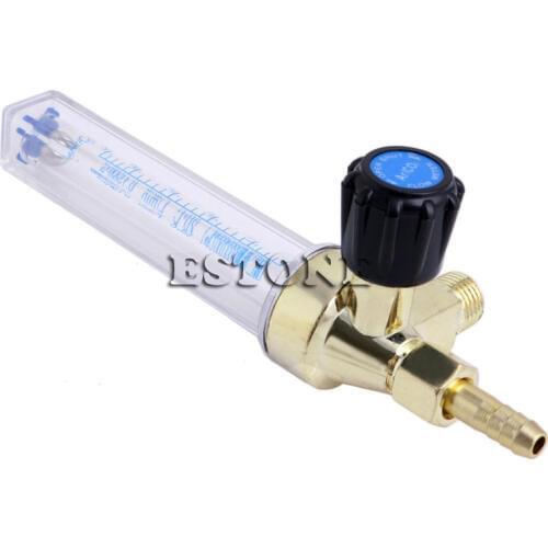 7mm Barb 1/4PT 0.15 MPA Flow Meter Gas Argon AR/CO2 Regulator Weld