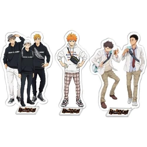 Anime Haikyuu!! Hinata Kageyama Tsukishima Sugawara Acrylic Stand Figure Desktop Decoration Collection Model Toy Cosplay Gifts
