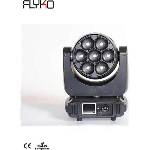 Free shipping Super control stage LED ZOOM BEAM WASH 7pcs 40w RGBW4IN1 Led lights