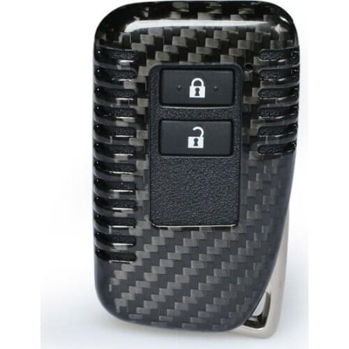 100% real carbon fiber car key cover case fob For Lexus NX GS RX IS ES GX LX RC 200 250 350 LS 450H 300H 2/3 buttons smart key