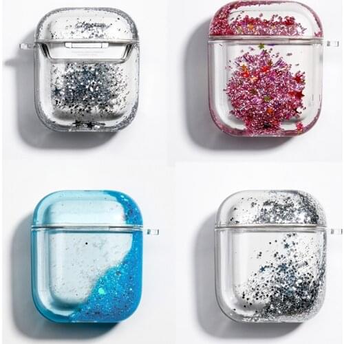 Dynamic Liquid Case For AirPods Cases Glitter Liquid Cover For AirPod 2 Covers Protector For Air Pods Pro Bumper Hard Coque Etui