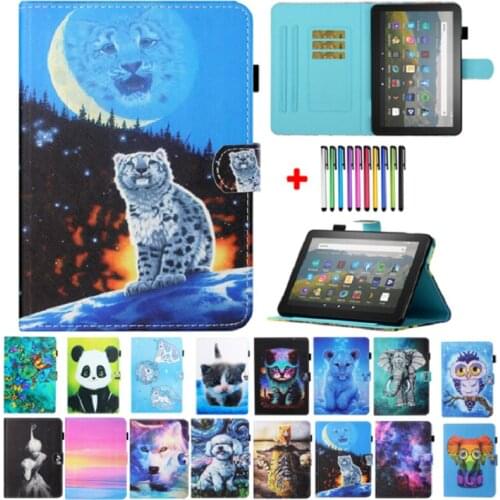 For Amazon Fire HD 10 Plus Case 2021 11th Generation Funda Unicorn Wallet Coque For Kindle Fire HD 10 Cover HD10 2021 10.1 Caqa