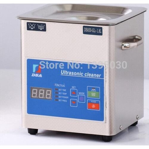 1PC Digital DSA50-GL1 110/220V Ultrasonic Cleaner Stainless Steel 1.8L Adjustable Free Basket