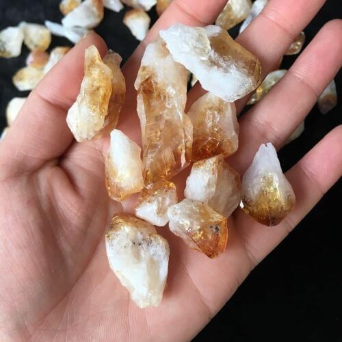 Citrine crystal natural quartz crystal rough gemstones and minerals citrine crystal natural raw stone for crystal collection