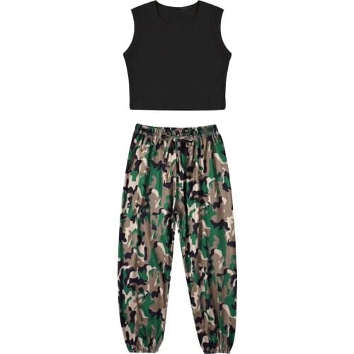 Unisex Kids Casual Sports Suit Children Sportswear Summer Workout Clothes Girls Boys Cotton Stretchy Crop Top Vest and Pants Set