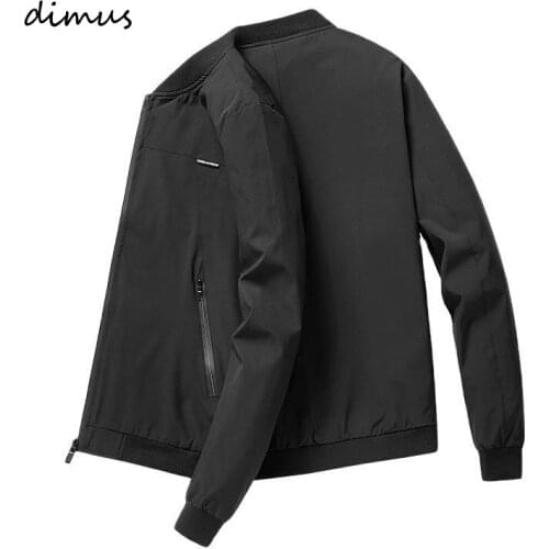DIMUSI Autumn Mens Bomber Jackets Male Outwear Slim Fit Business Coats Fashion Man Hip Hop Baseball Jackets Clothing 8XL