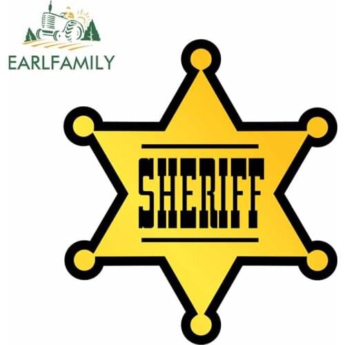 EARLFAMILY 13cm x 11.7cm for Golden Hexagon Laptop Car Stickers Trunk Cartoon Waterproof Decoration Decal Refrigerator Graphics